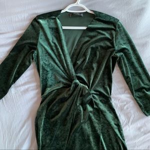 Zara - velvet midi dress